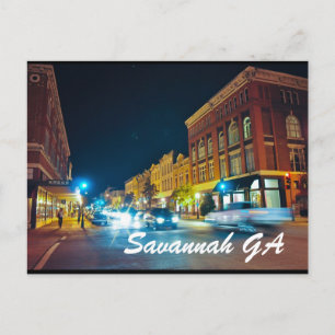 Savannah GA Postcard