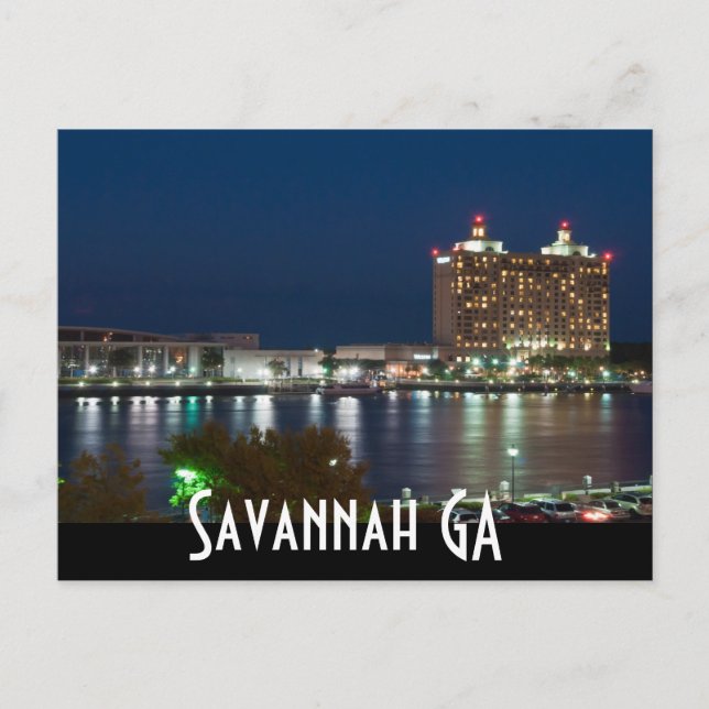 Savannah GA Postcard (Front)