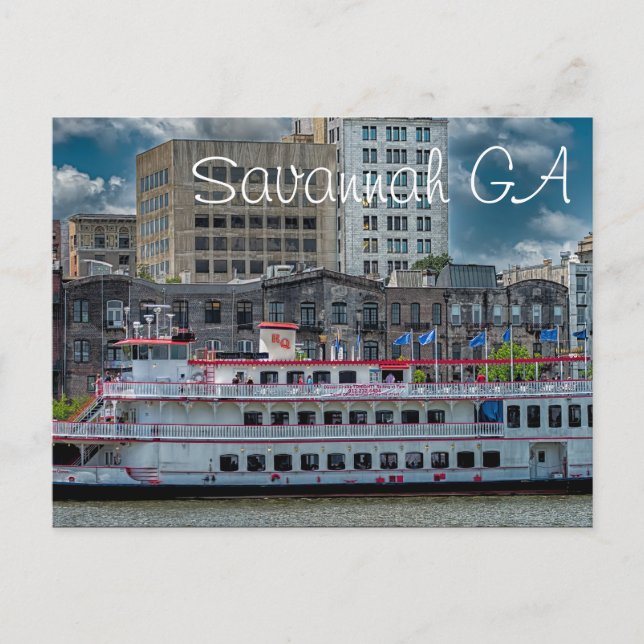 Savannah GA Postcard (Front)