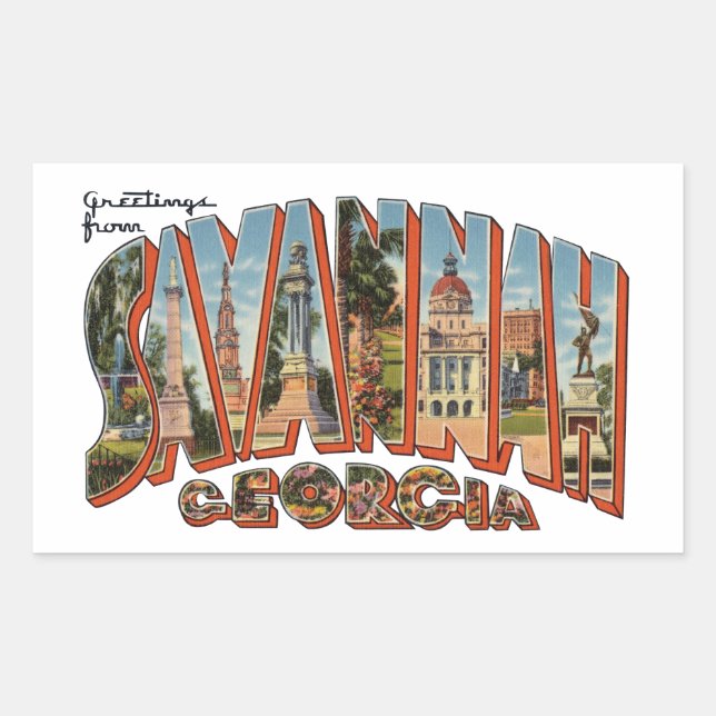 Savannah GA Sticker (Front)