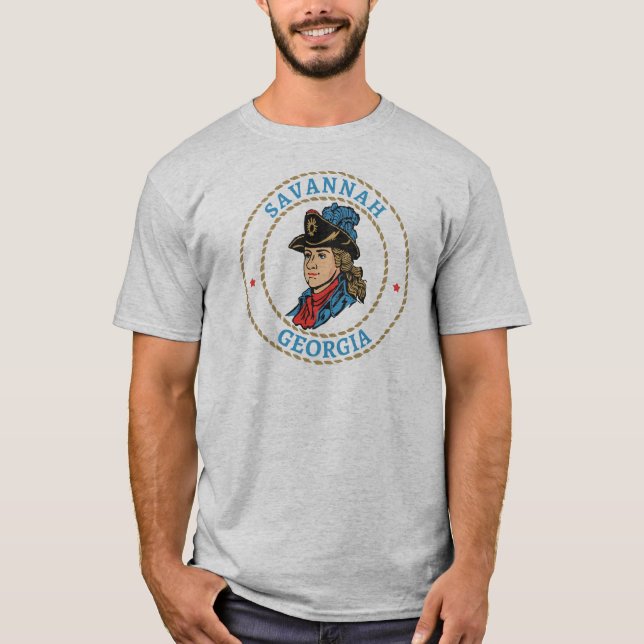 Savannah Georgia Colonial T-Shirt (Front)