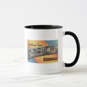 Savannah, Georgia - Large Letter Scenes Mug