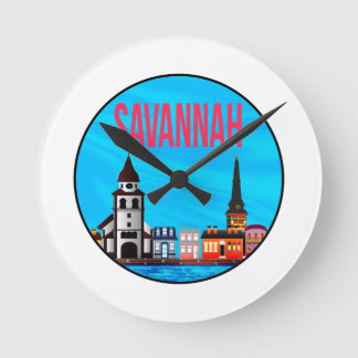 Savannah Georgia mindset Round Clock