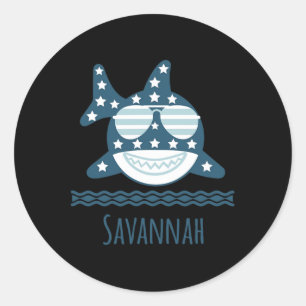 Savannah Georgia Nautical Coastal Fishing Boating Classic Round Sticker