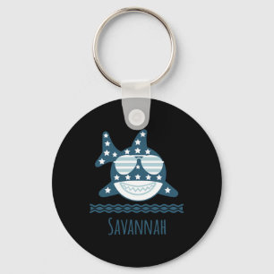 Savannah Georgia Nautical Coastal Fishing Boating  Keychain
