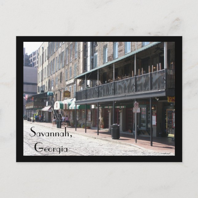 Savannah, Georgia Postcard (Front)