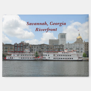 Savannah Georgia riverfront Magnet