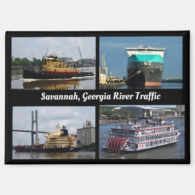 Savannah, Georgia shipping lane Magnet (Front)