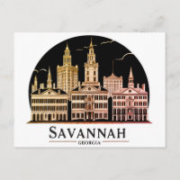Savannah Georgia Skyline  