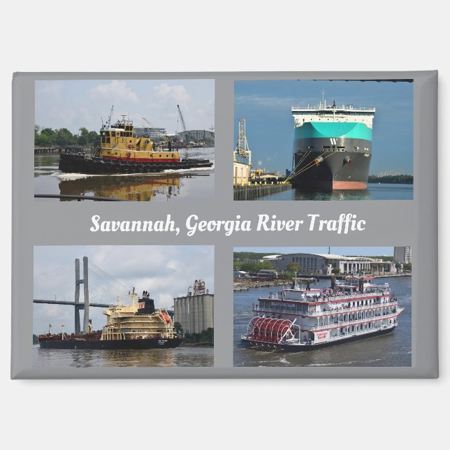 Savannah, Géorgie aimant de voie maritime (Recto)