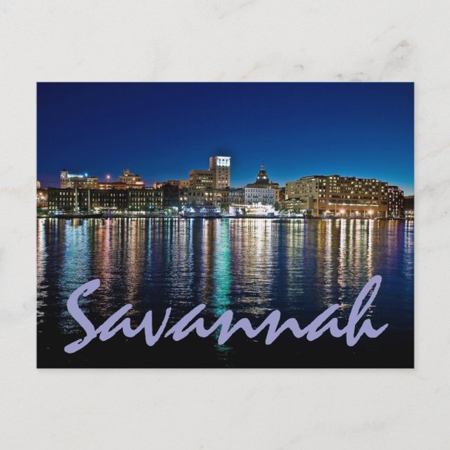 Savannah, Georiga, U.S.A. Postcard (Front)
