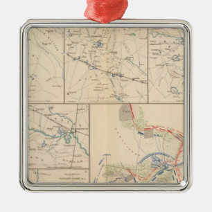 Savannah Goldsborough campaign maps Metal Ornament