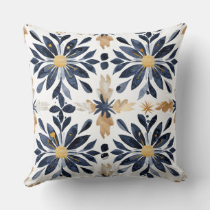 Savannah Hayes Inspired Pillow in Blue and Gold