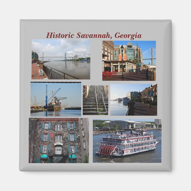 Savannah historique, aimant Géorgie (Devant)