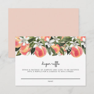 SAVANNAH Little Peach Baby Diaper Raffle Card