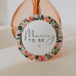 SAVANNAH Little Peach Baby Shower Mommy to Be 3 Inch Round Button<br><div class="desc">This button pin features  watercolor peaches and a cute handwritten font with the saying,  "mommy to be". This gender-neutral button is the perfect accessory for your little peach baby shower or gender reveal party.</div>