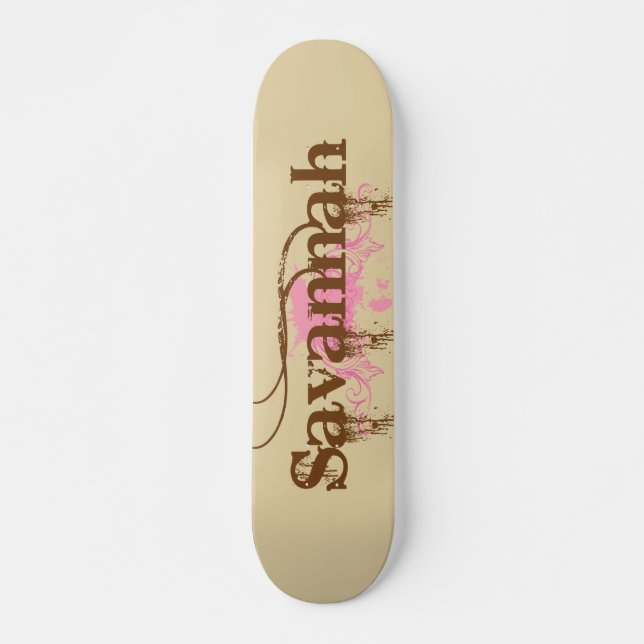 Savannah Personalized Skateboard (Front)