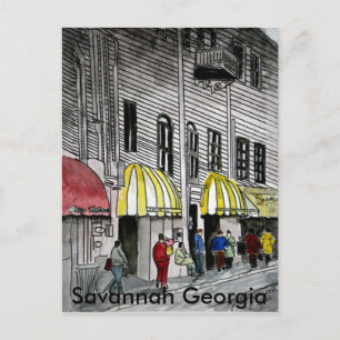 Savannah River Street 4 Carte postale