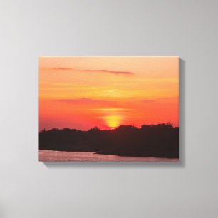 Savannah River Sunset canvas print