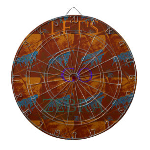 Savannah Safari Lets Go Zebra Hakuna Matata mot Dartboard