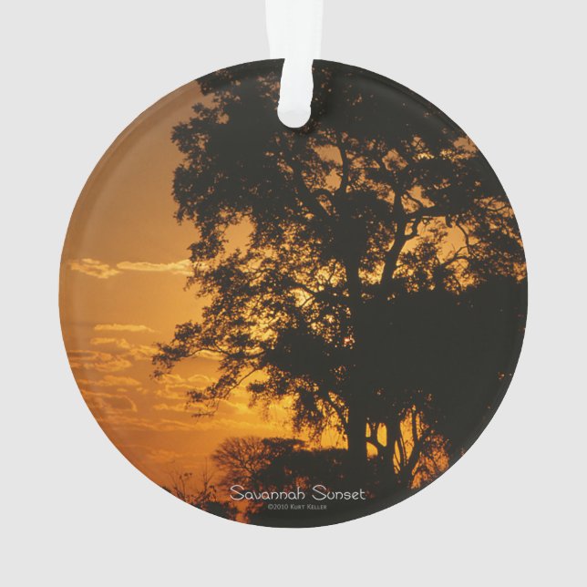 Savannah Sunset Ornament (Back)