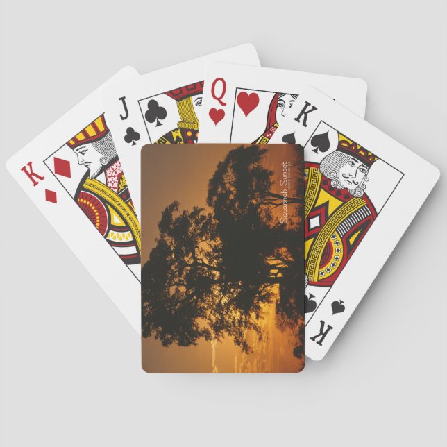 Savannah Sunset Playing Cards (Back)