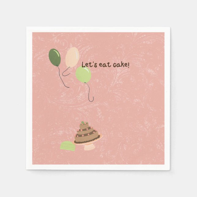 Savannah's Birthday Napkin (Front)