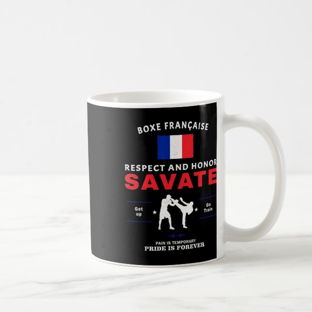 Savate French Kickboxing Savate Fighter  Coffee Mug (Right)
