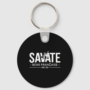 Savate Instructor French Martial Arts Kickboxing _ Keychain