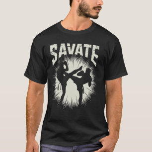 Savate Instructor French Martial Arts Kickboxing T-Shirt