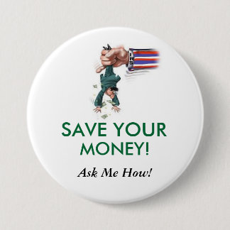 save100aweek.com 3 inch round button