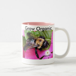 Save A Bee, Save the Planet! Two-Tone Coffee Mug