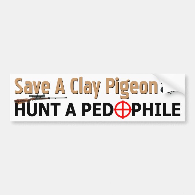 Save A Clay Pigeon! Bumper Sticker (Front)