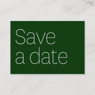 SAVE A DATE WITH ME. BUSINESS CARD