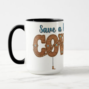save a horse ride a cowboy mug