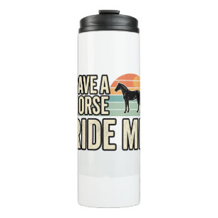 Save a Horse Ride Me Vintage Western Shirt Design_ Thermal Tumbler