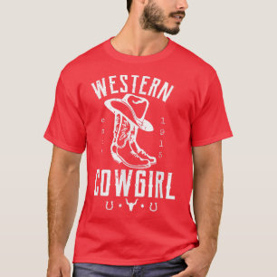 Save A Horse Rope A Cowboy  Western Design  T-Shirt