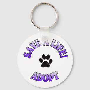 Save A Life! Adopt Keychain