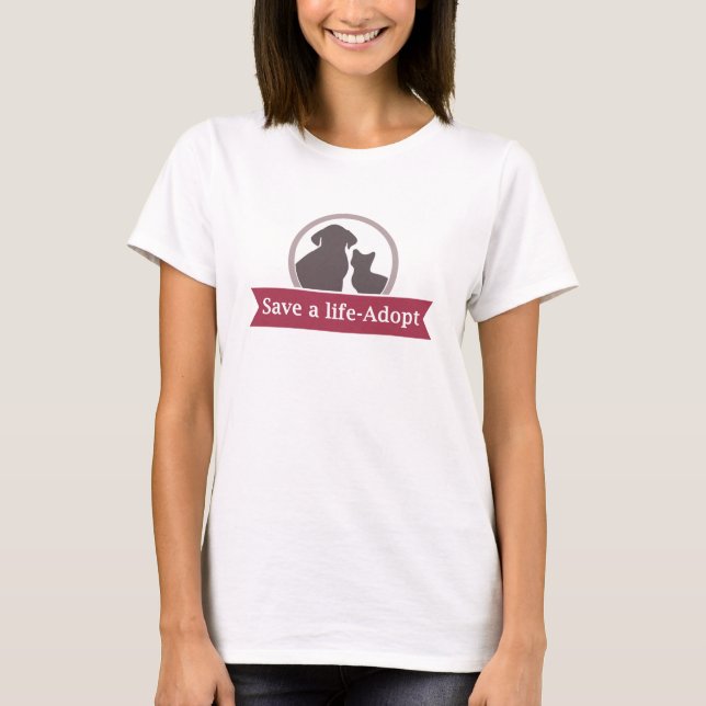 save a life adopt T-Shirt (Front)