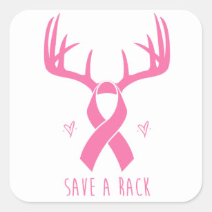 Save a Rack Breast Cancer Support Sticker