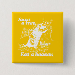 SAVE A TREE - WHITE -.png 2 Inch Square Button