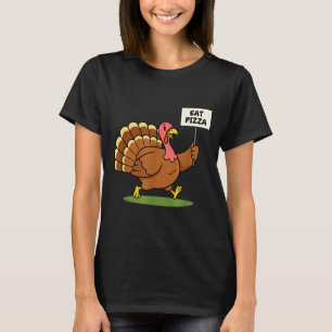 Save A Turkey, Eat Zza Funny Thanksgiving Design F T-Shirt