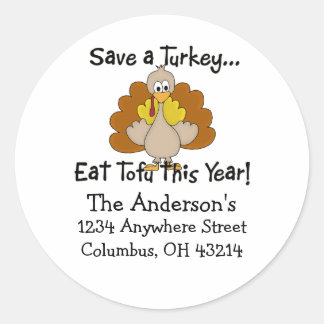 Save a Turkey...Thanksgiving Address Labels