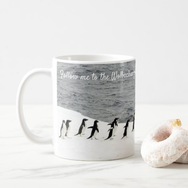 Save Adélie Penguins by RoseWrites Coffee Mug (With Donut)