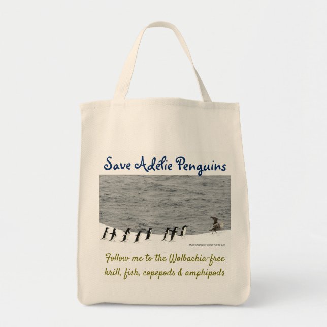Save Adélie Penguins by RoseWrites Tote Bag (Front)