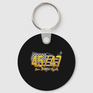 Save America Again Trump 2024 Patriotic American  Keychain