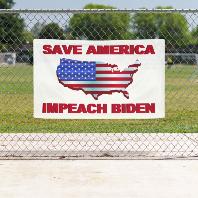 Save America Impeach Biden Banner (Insitu)
