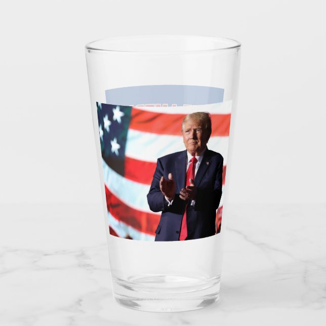 Save America Trump 2024 Glass (Front)