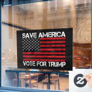 Save America Vote For Trump Window Cling