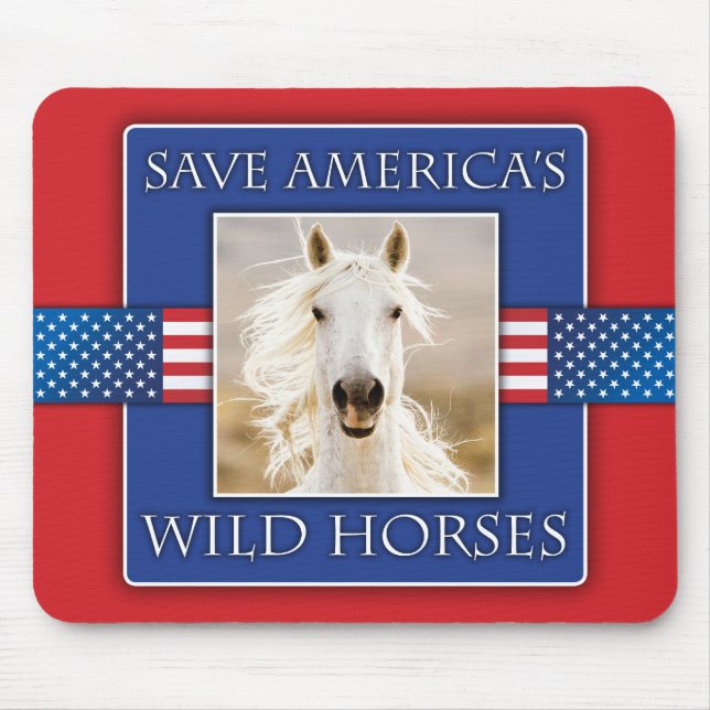 Save America's Wild Horses Mouse Pad (Front)